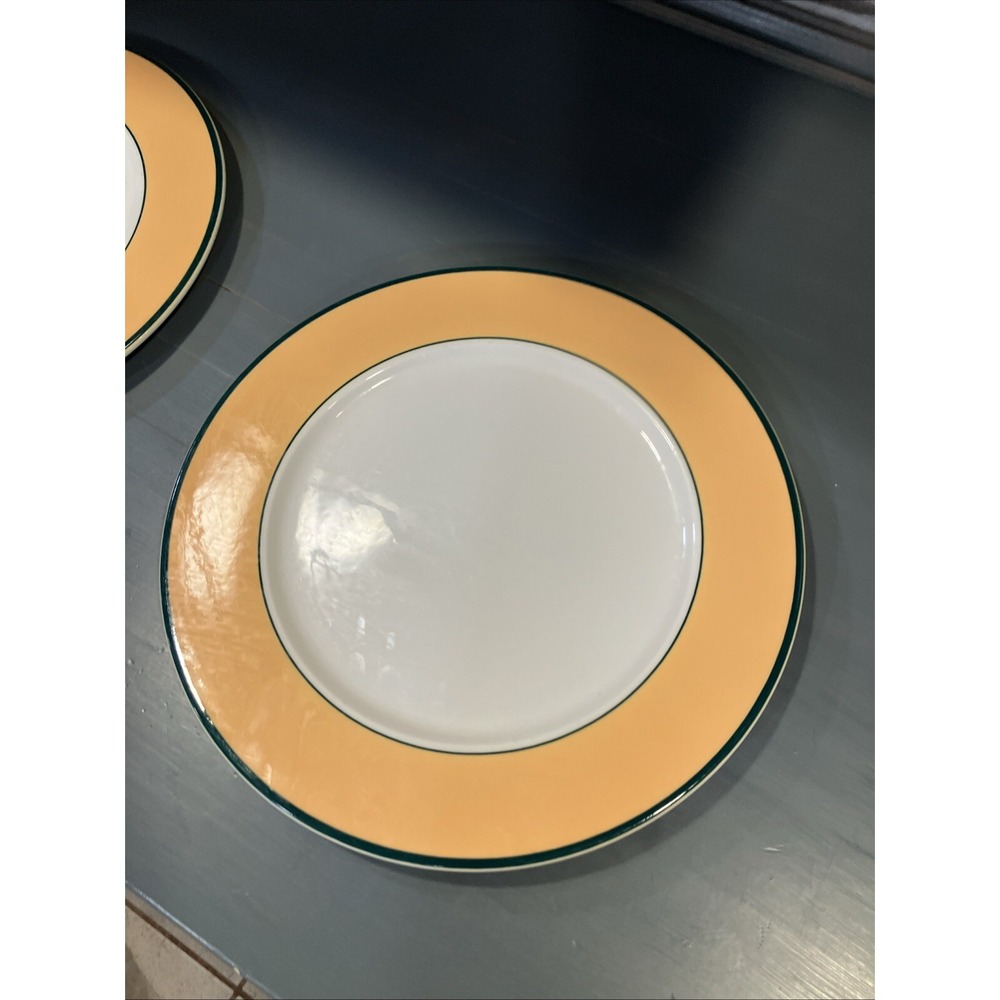 PAGNOSSIN 12.25" Chop Plate IRONSTONE TREVISO Italy Serving Platter 9308 Yellow